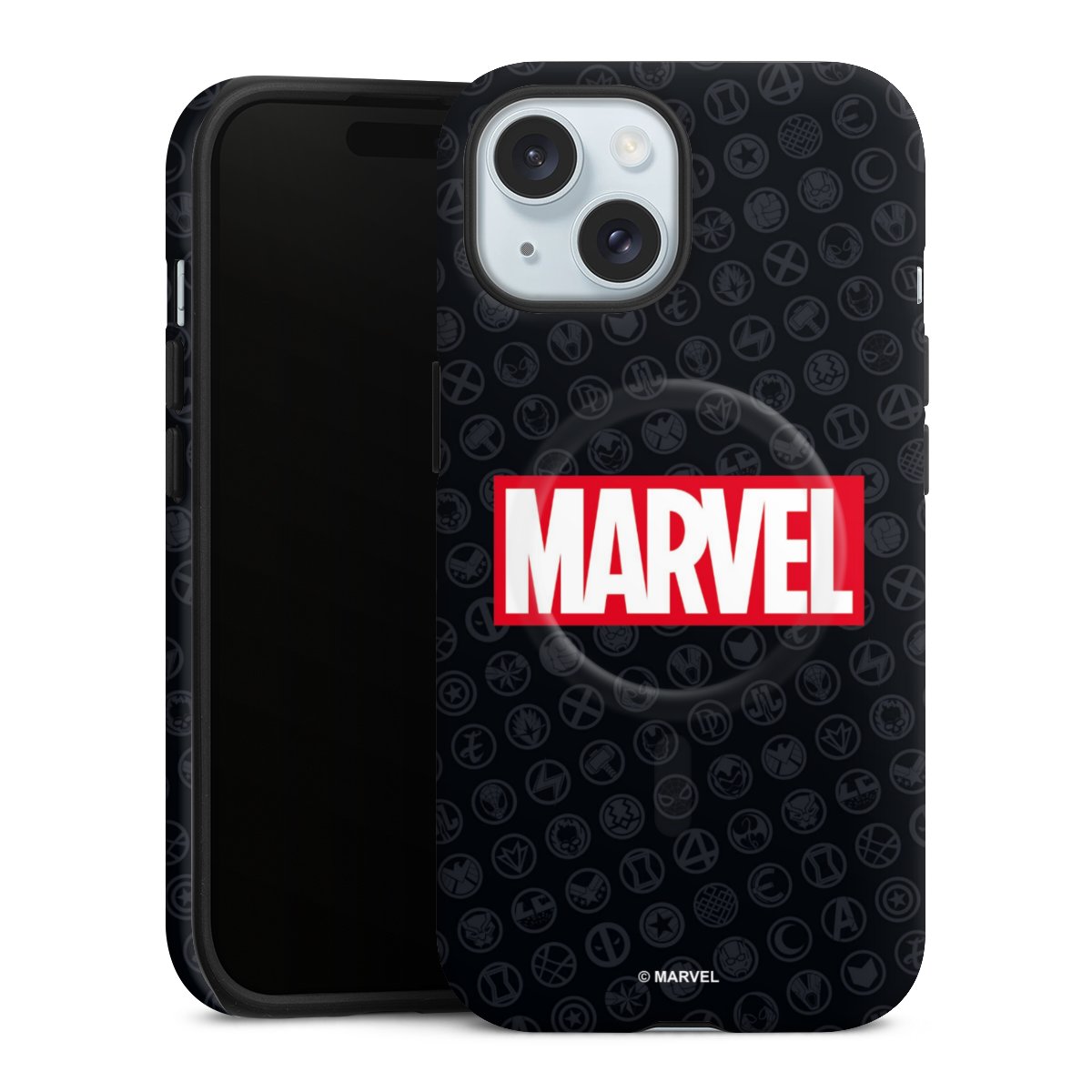 Marvel Logo Black Red 