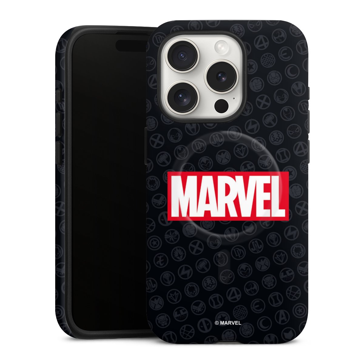 Marvel Logo Black Red 