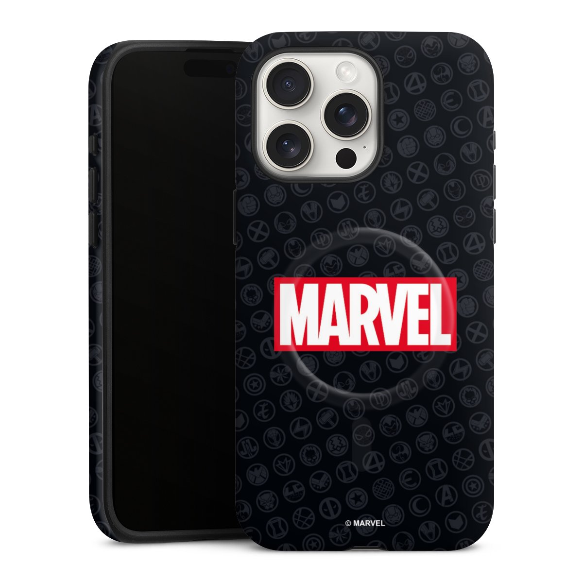 Marvel Logo Black Red 