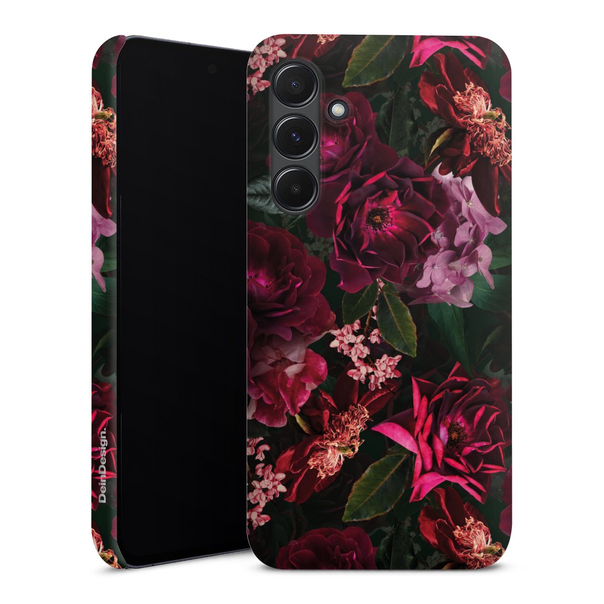 Donkerrode en roze bloemen