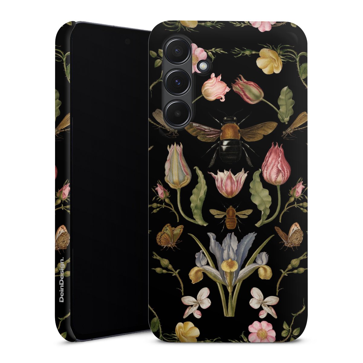 Fiori di campo e api nere