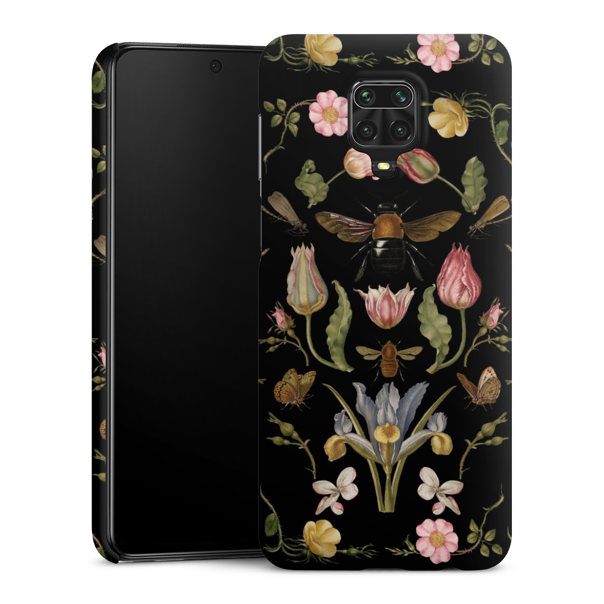 Veldbloemen en Bijen Zwart