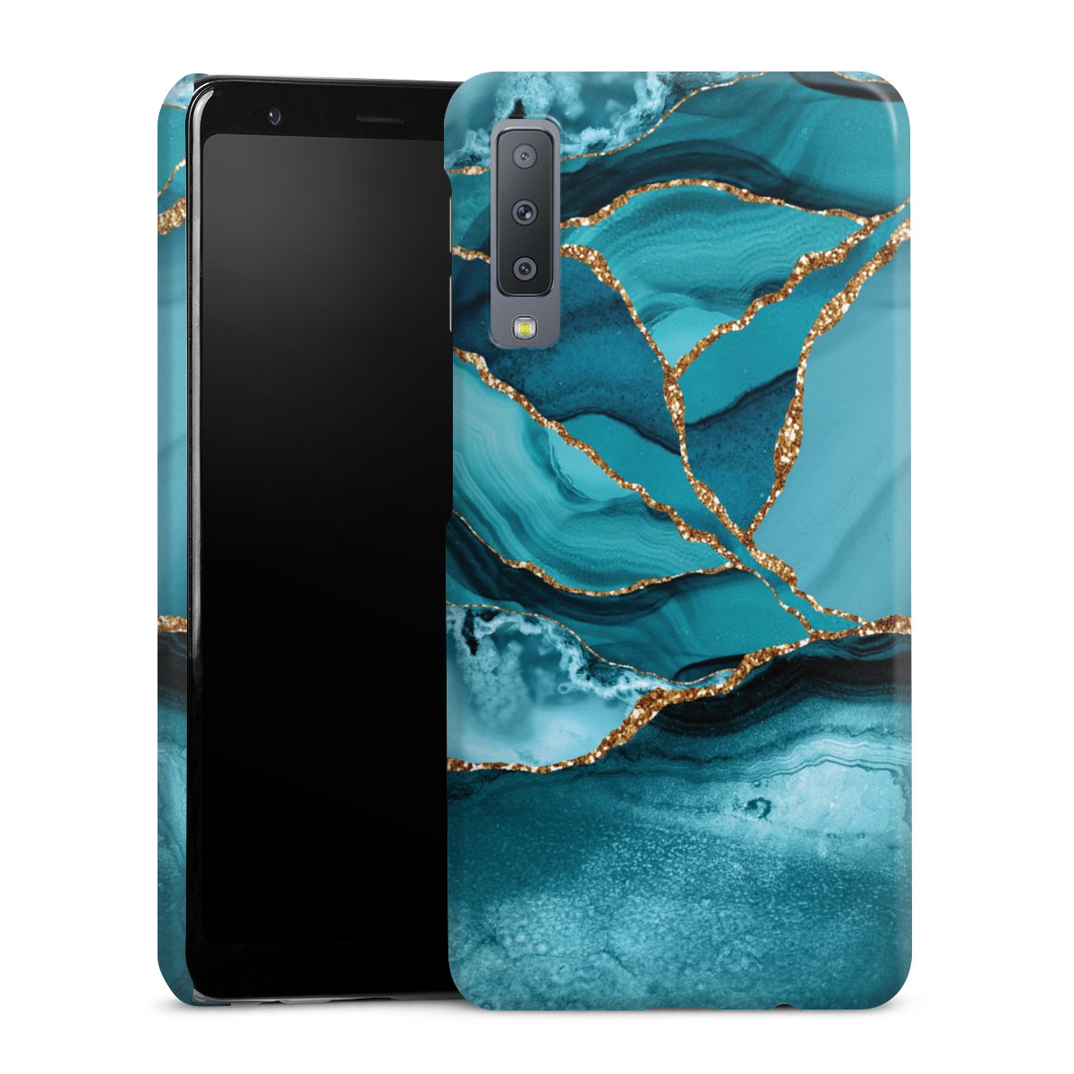 Eisblaue Marmor Landschaft