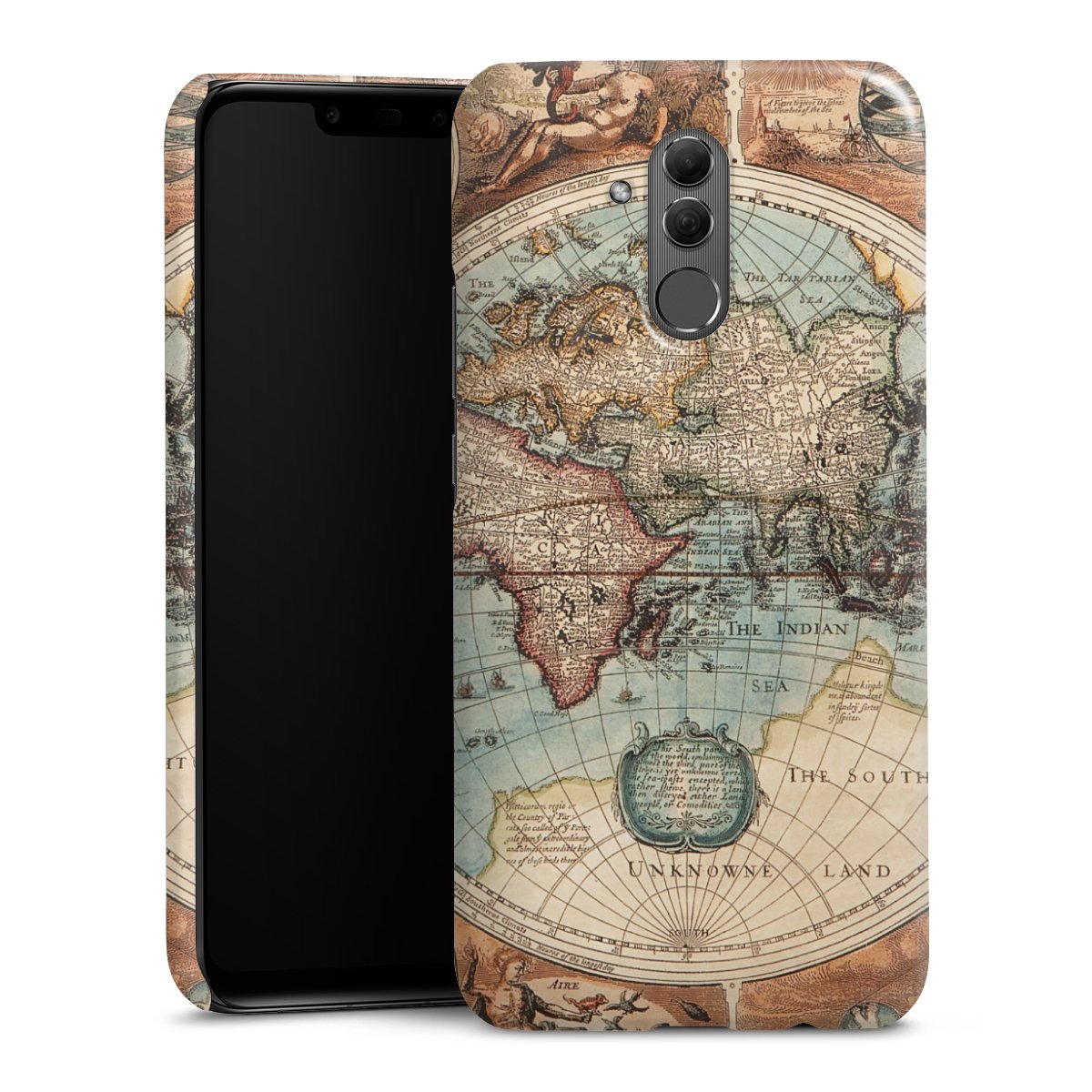 Mappa del mondo vintage