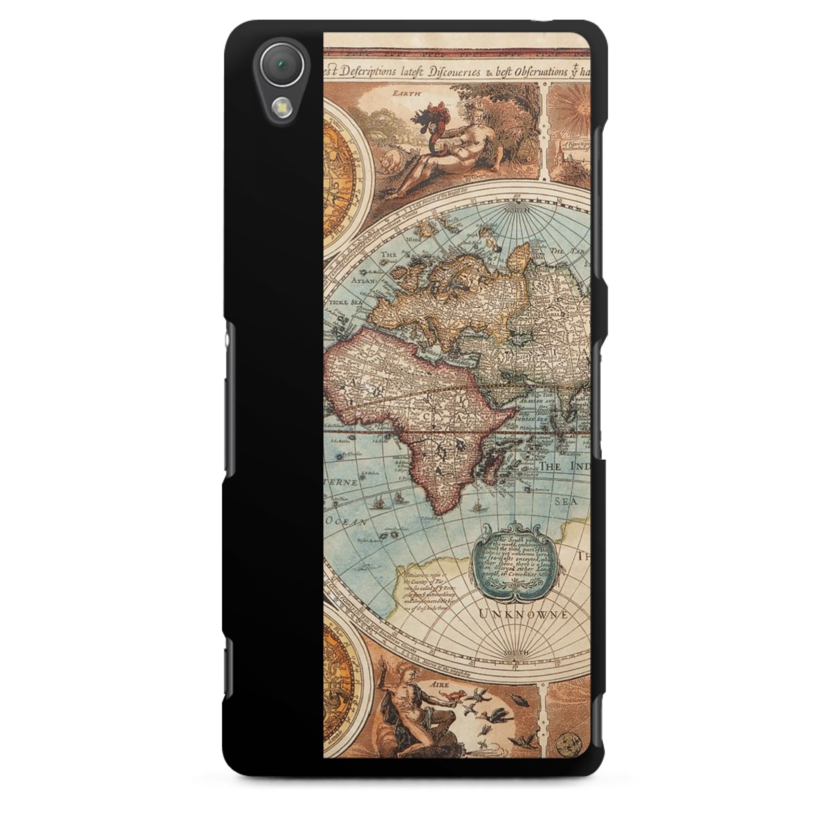 Mappa del mondo vintage