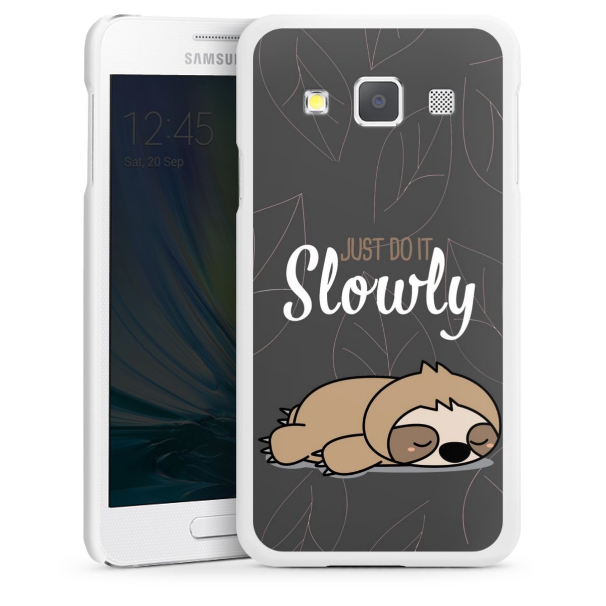 Just Do It Slowly Sloth Grey