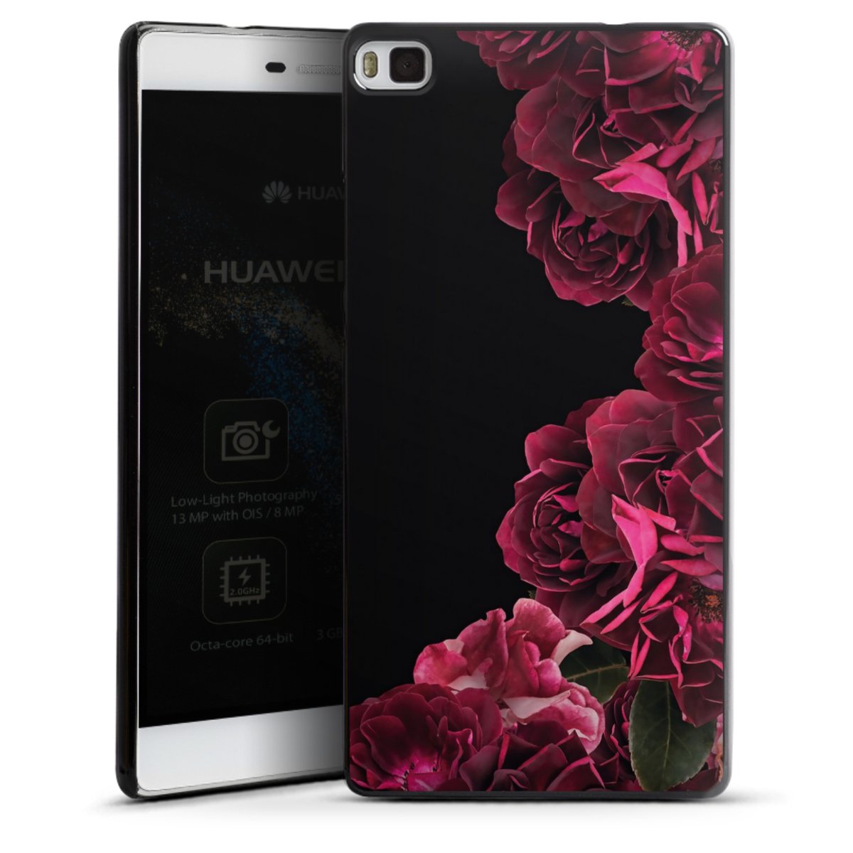 Rose vintage su nero