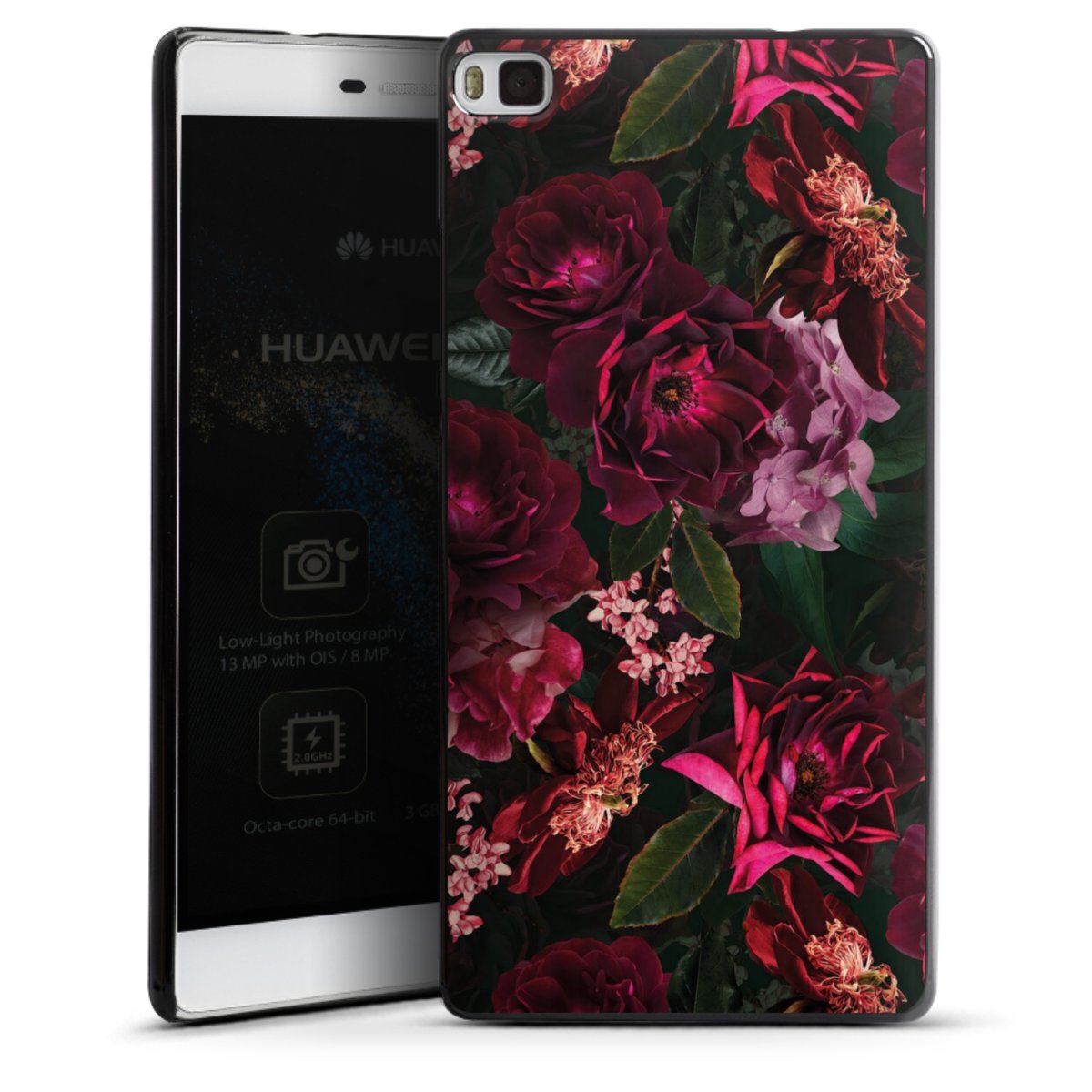 Fiori rosso scuro e rosa