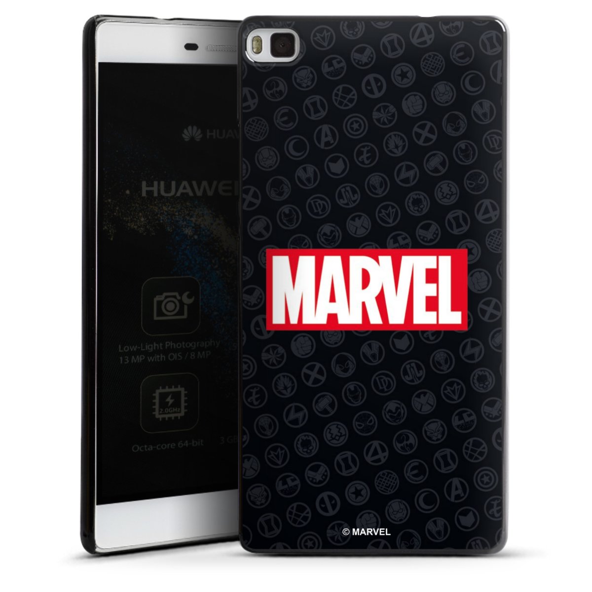 Marvel Logo Black Red 