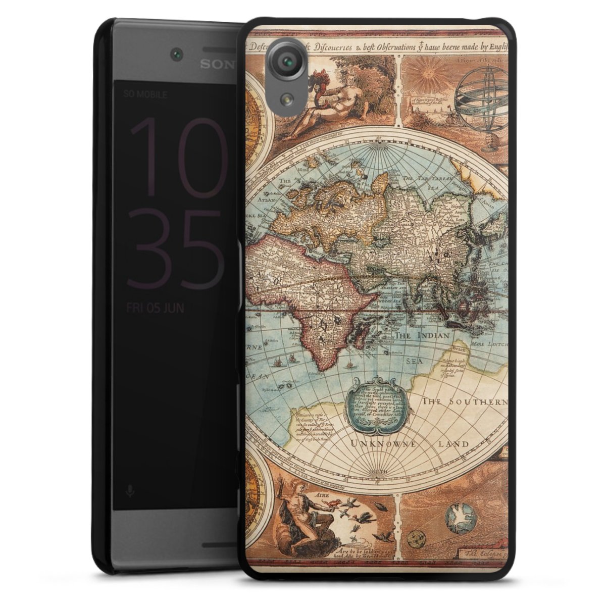 Mappa del mondo vintage