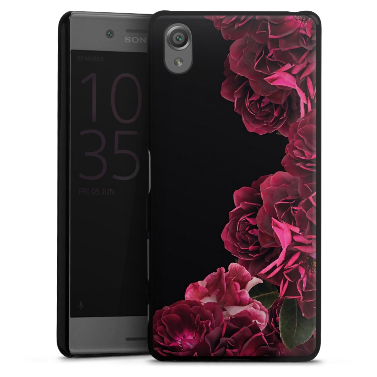 Rose vintage su nero