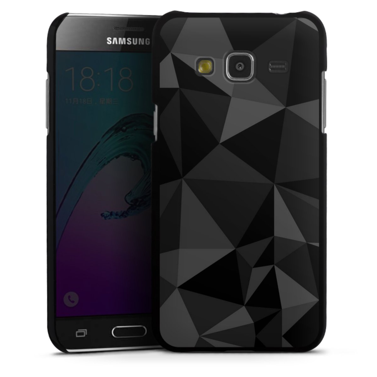 Motif Polygone Noir