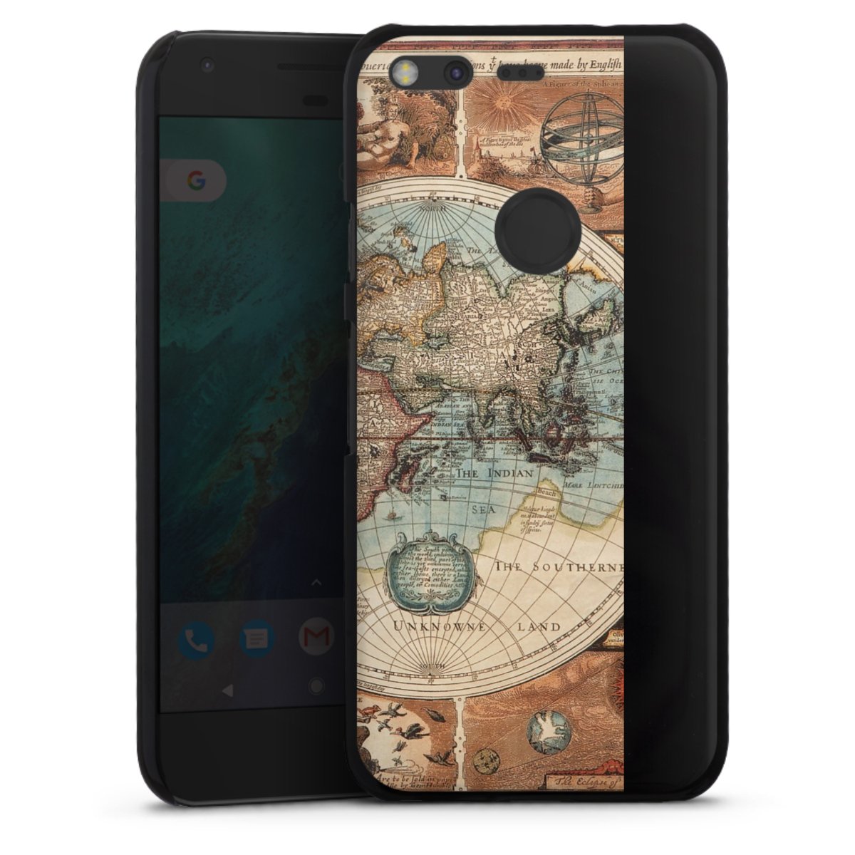 Mappa del mondo vintage