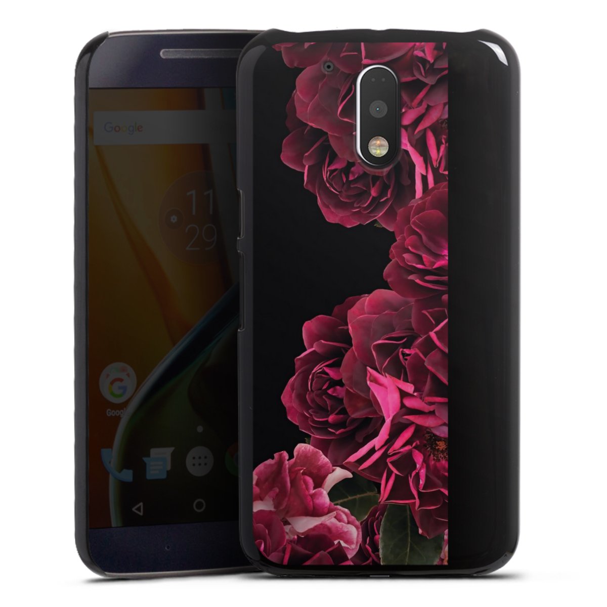 Rose vintage su nero