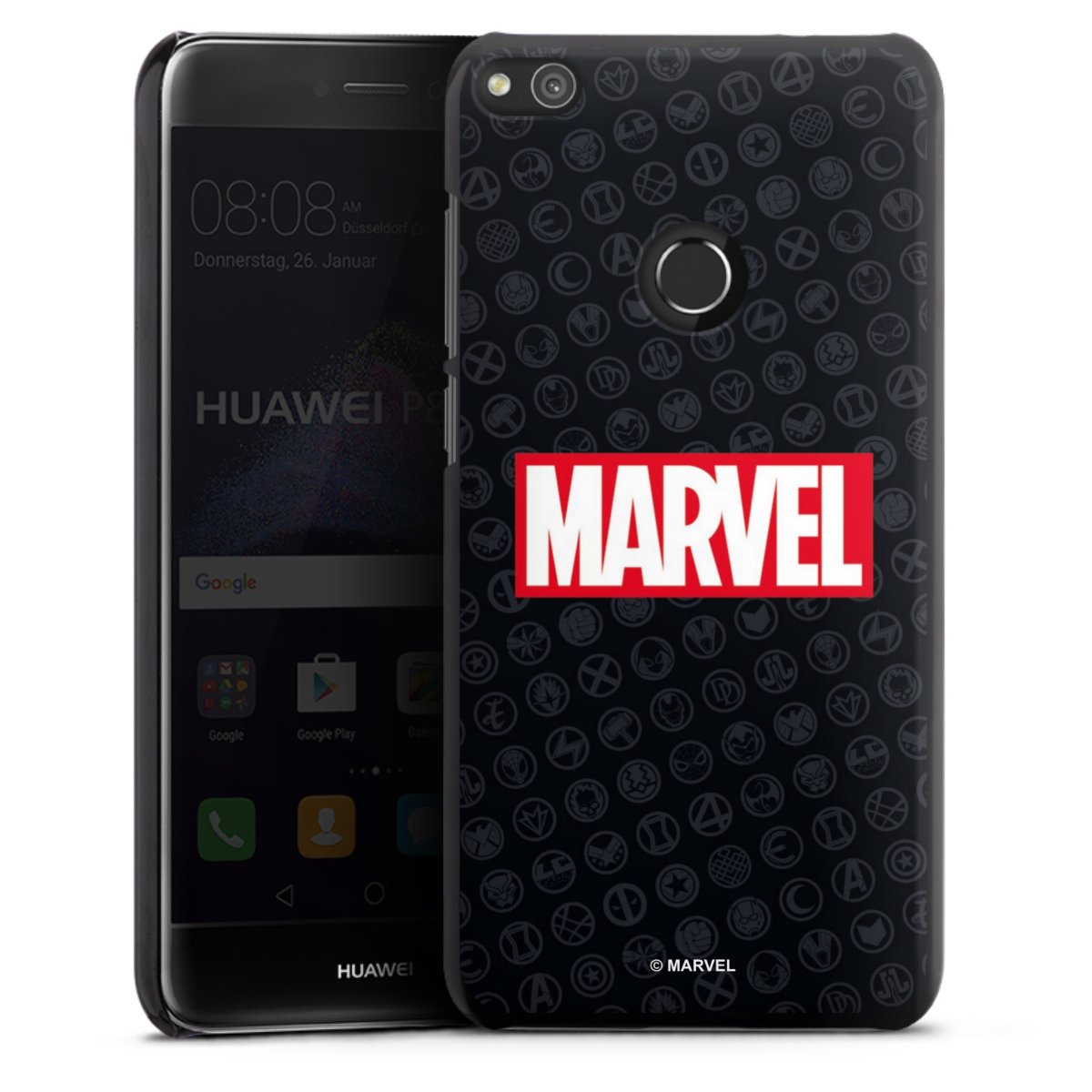 Marvel Logo Black Red 