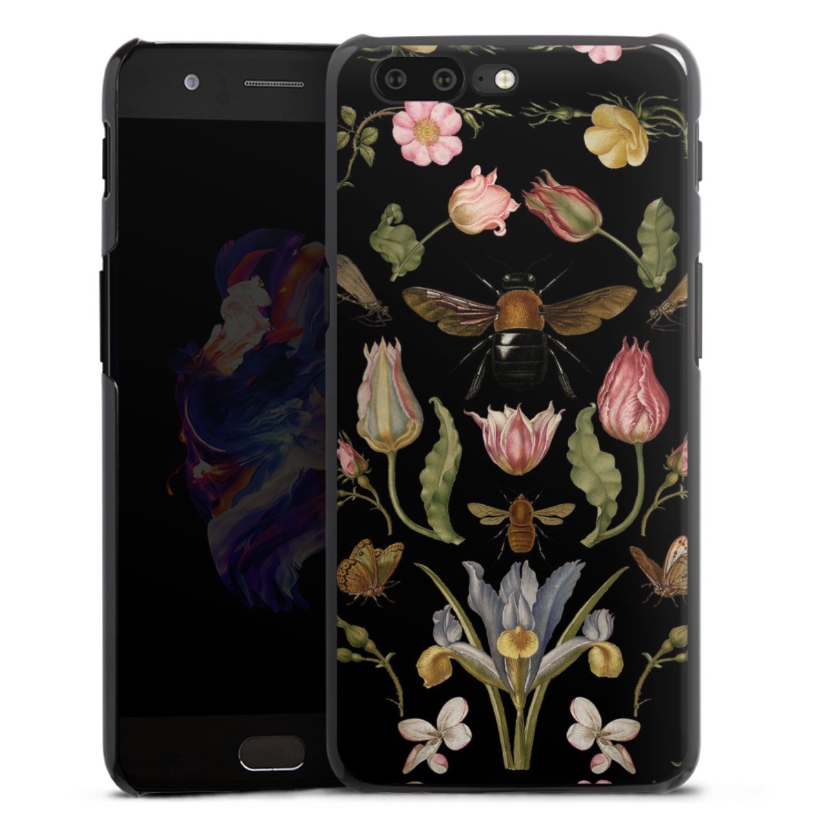 Veldbloemen en Bijen Zwart