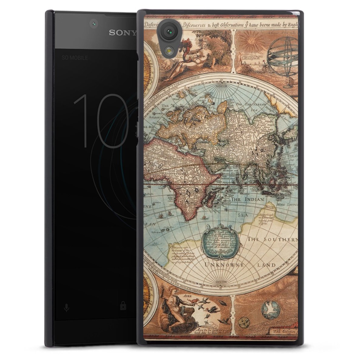 Mappa del mondo vintage