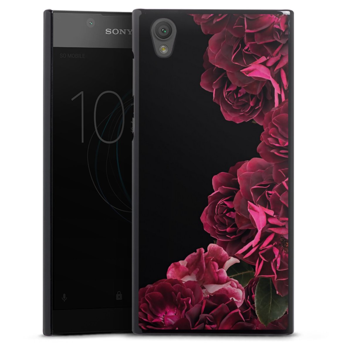 Rose vintage su nero