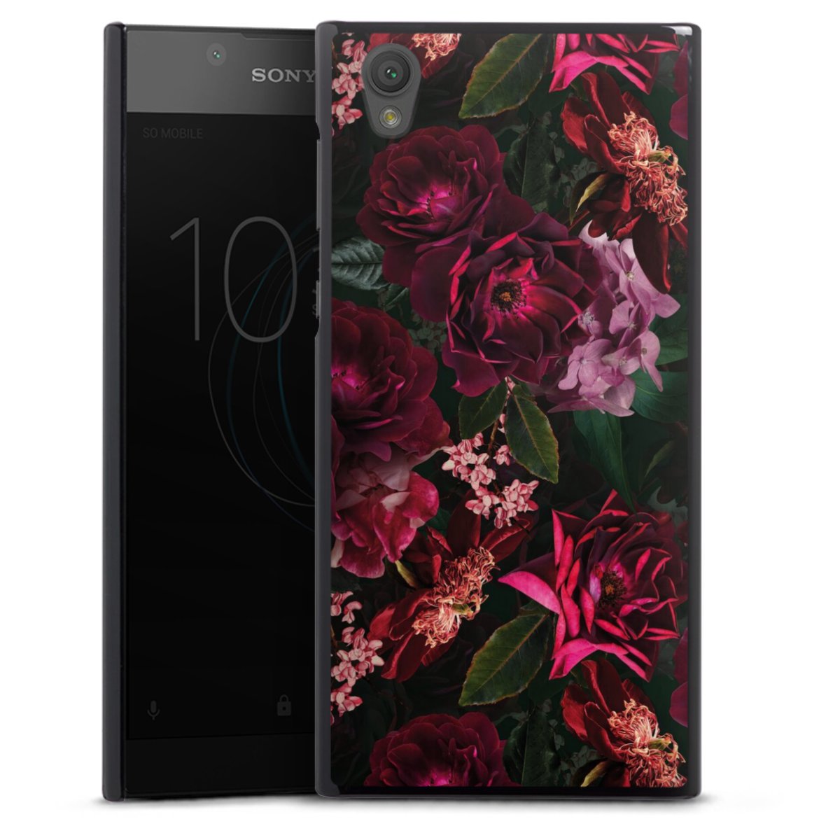 Fiori rosso scuro e rosa
