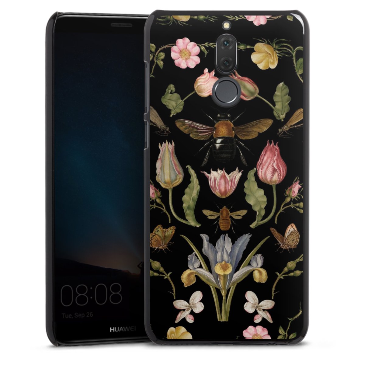 Veldbloemen en Bijen Zwart