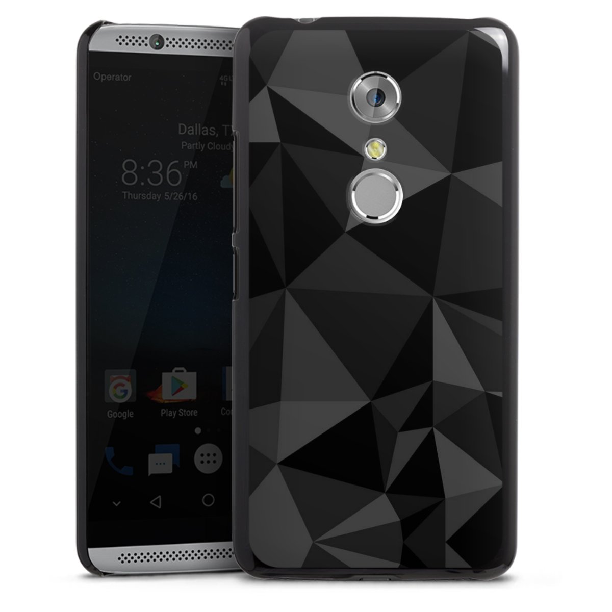 Motif Polygone Noir