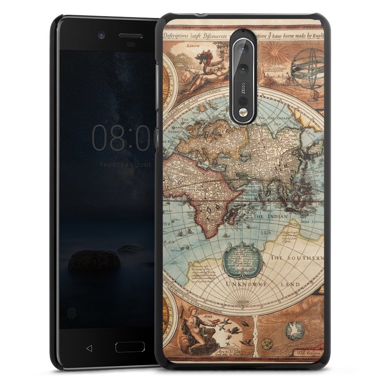 Mappa del mondo vintage