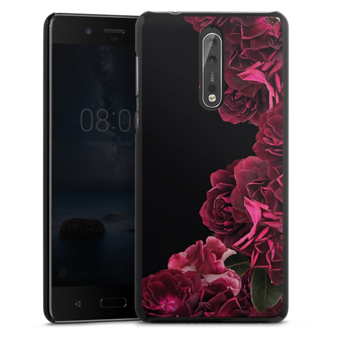 Rose vintage su nero