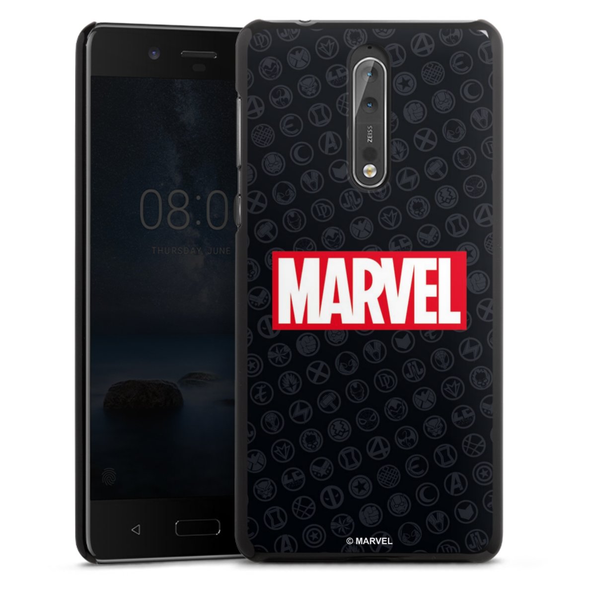 Marvel Logo Black Red 
