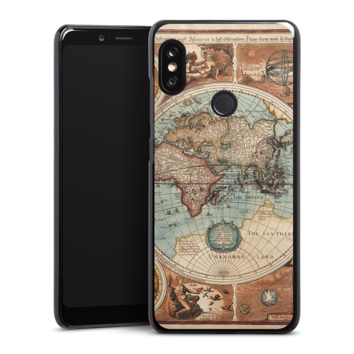 Mappa del mondo vintage