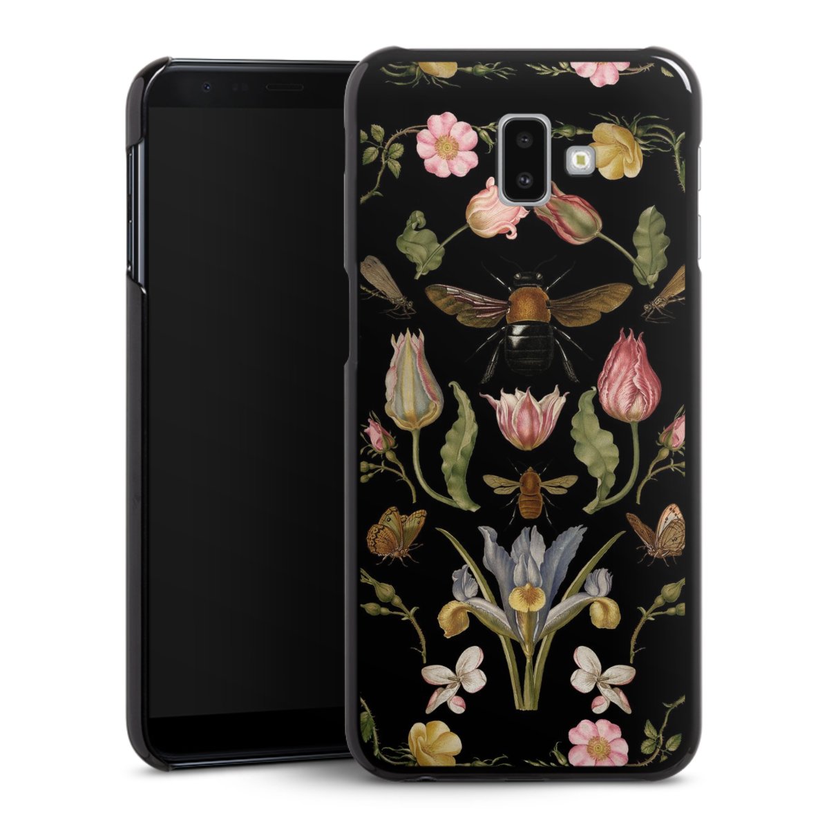 Wildblumen und Biene Schwarz