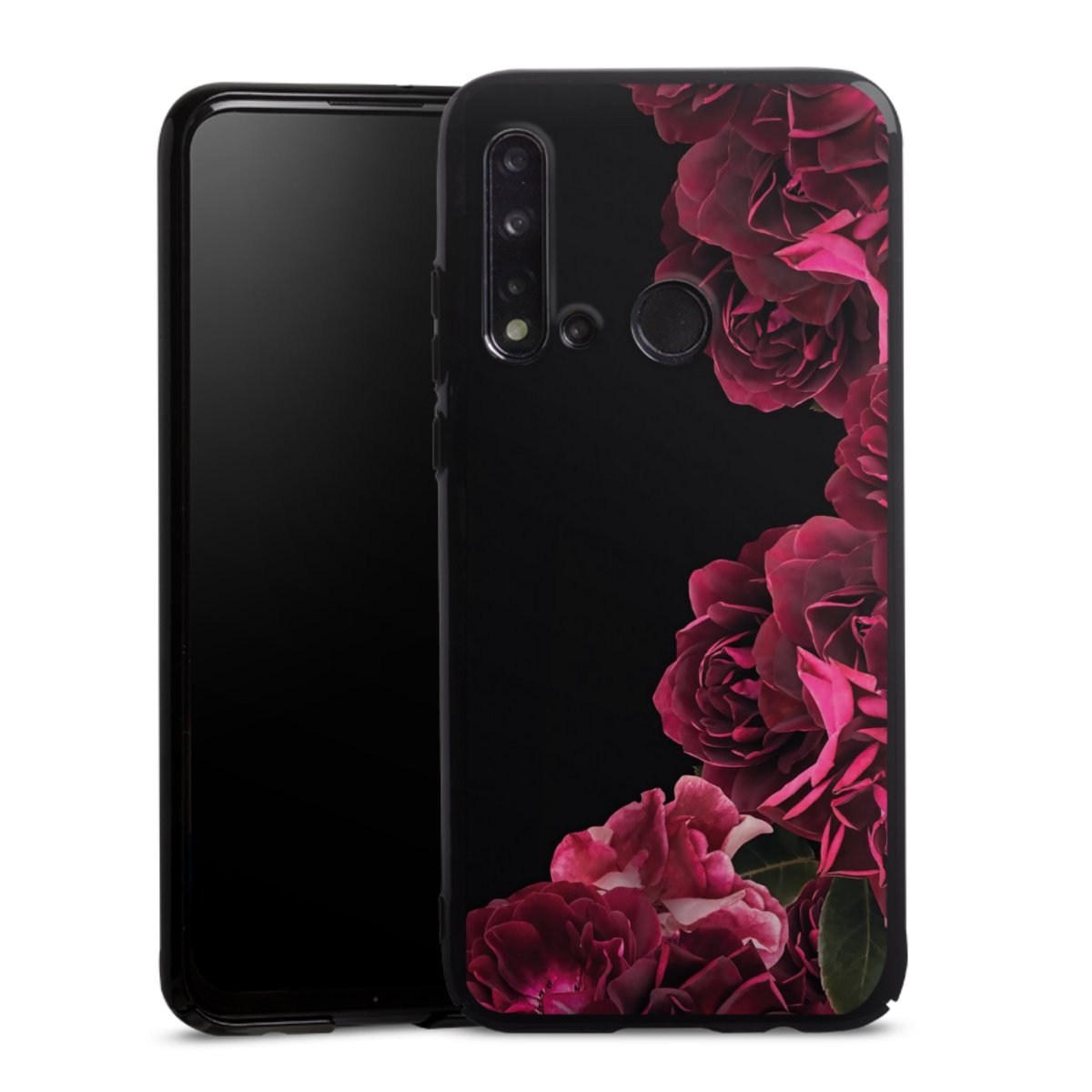 Rose vintage su nero