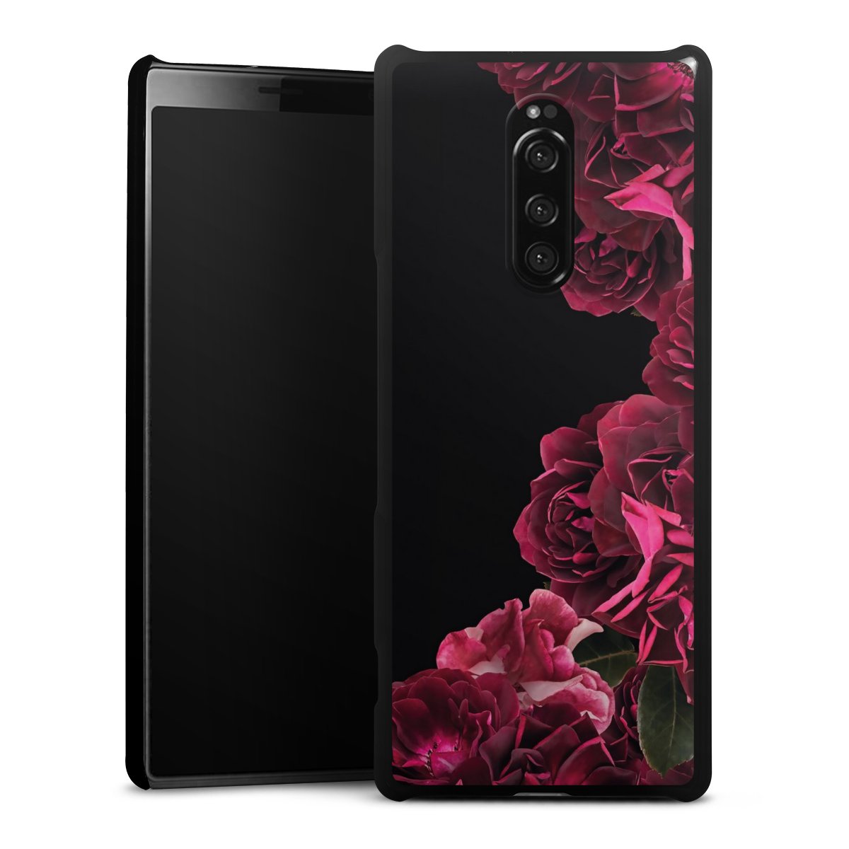 Rose vintage su nero