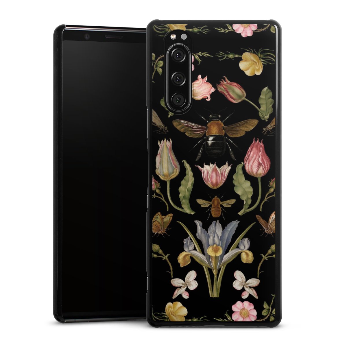 Veldbloemen en Bijen Zwart