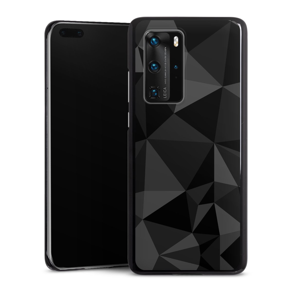 Motif Polygone Noir