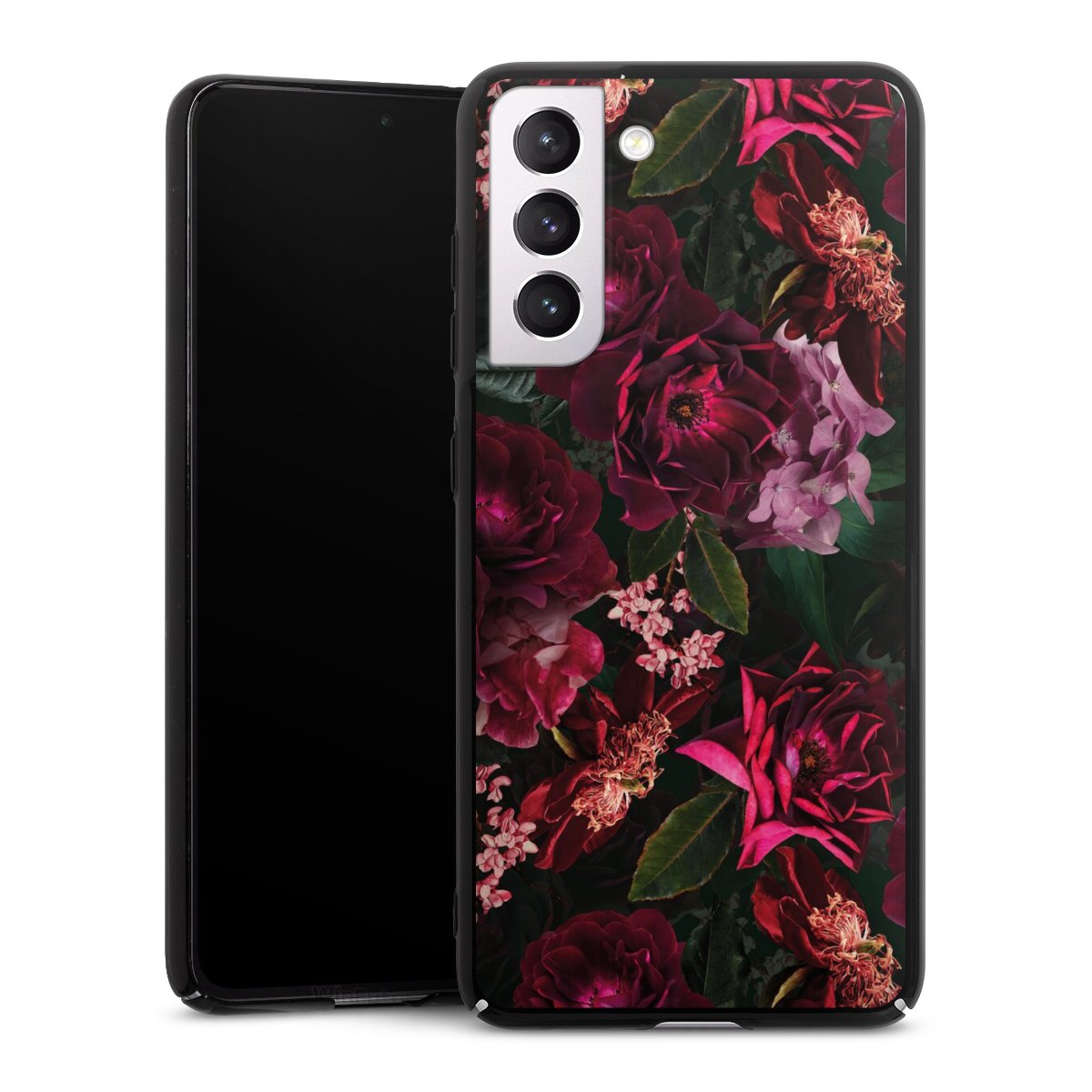 Donkerrode en roze bloemen