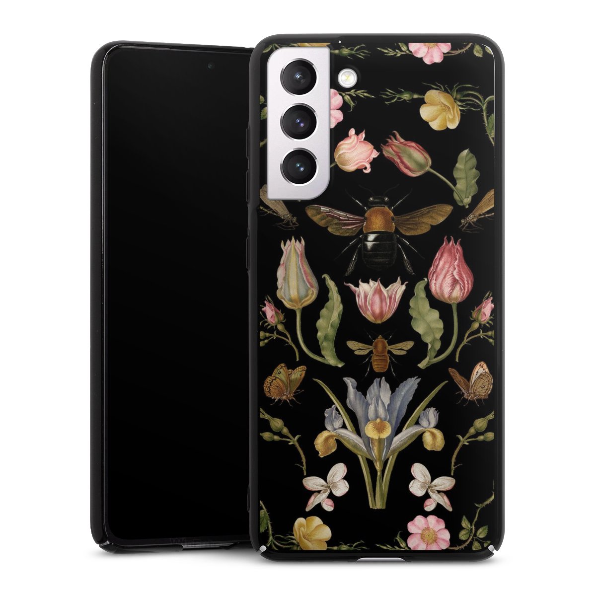 Fiori di campo e api nere