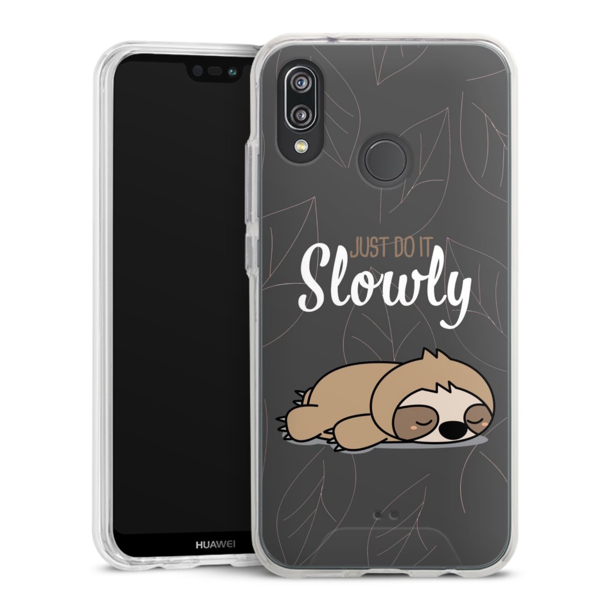 Just Do It Slowly Sloth Grey