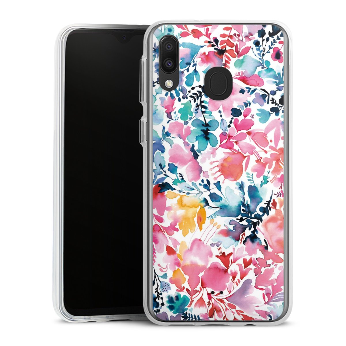 Coque Renforcée En Verre Trempé Pour Samsung Galaxy S23 FE Fleur Lys Color