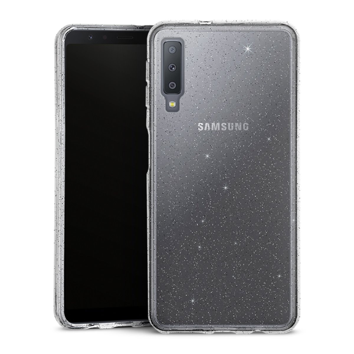 Silicone Glitter Case voor Samsung Galaxy A7 (2018)