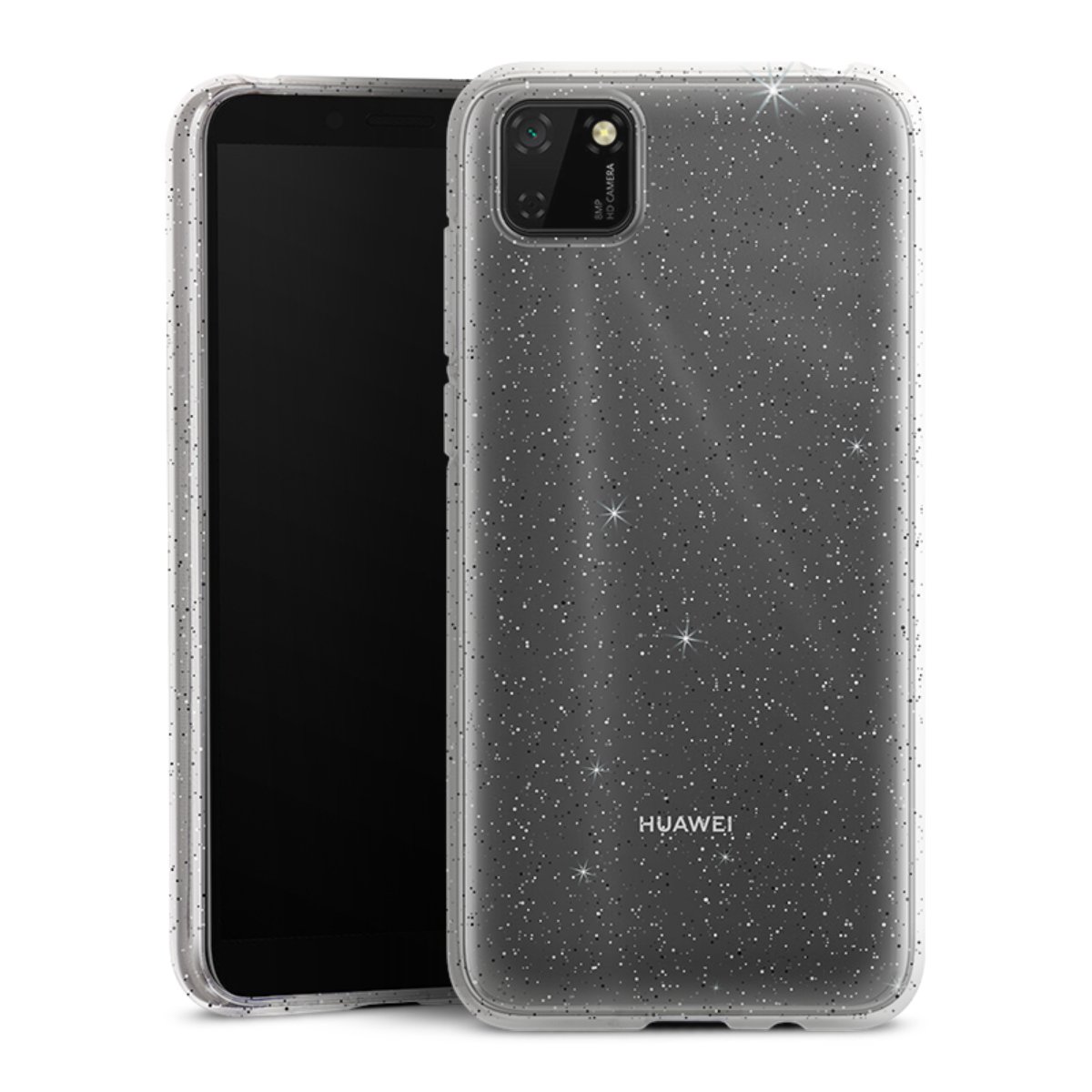 Silicone Glitter Case voor Huawei Y5p