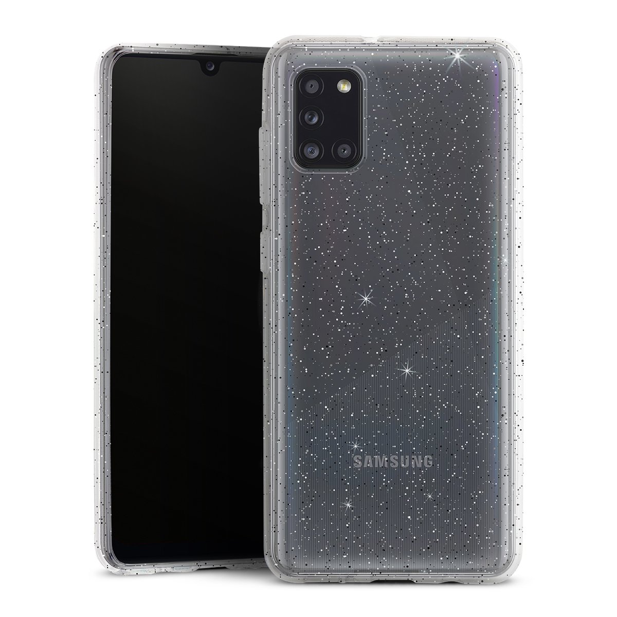 Silicone Glitter Case voor Samsung Galaxy A31