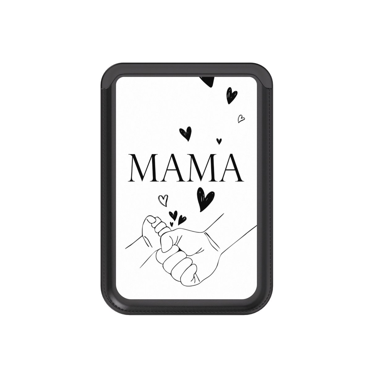 Muttertag Line Art Hände Schwarz Weiß