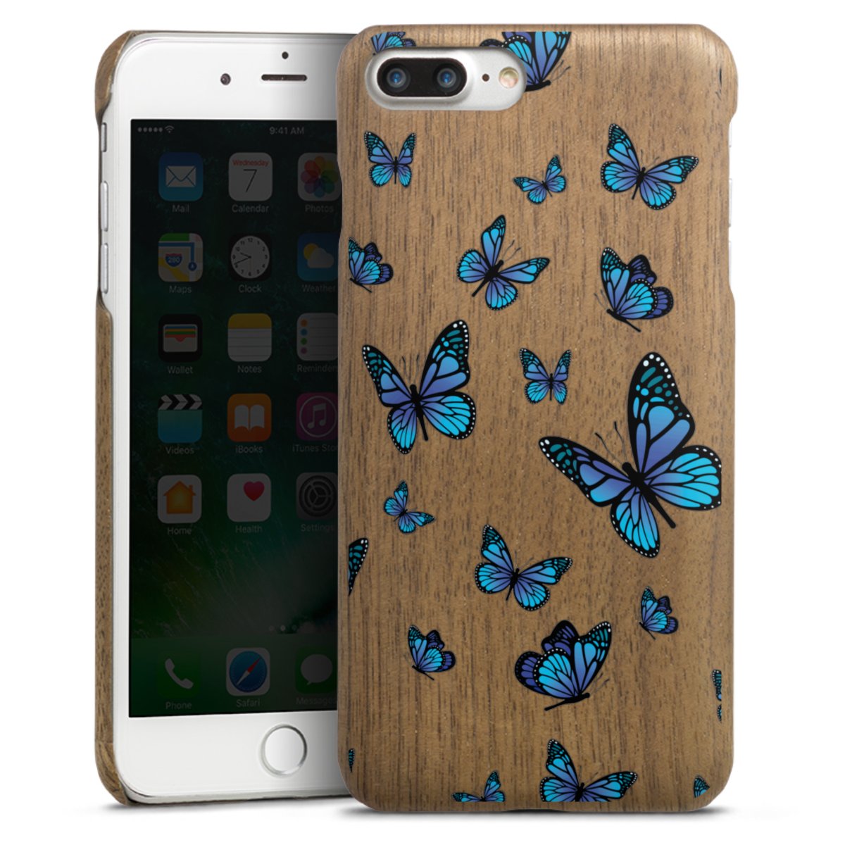 Motif papillon transparent