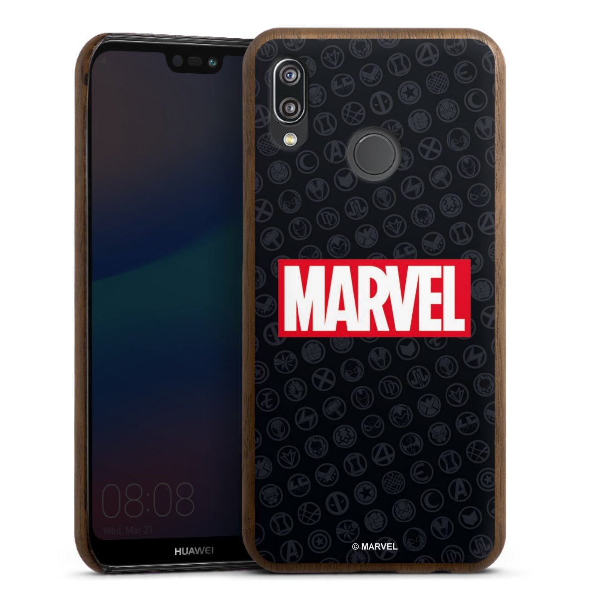 Marvel Logo Black Red 