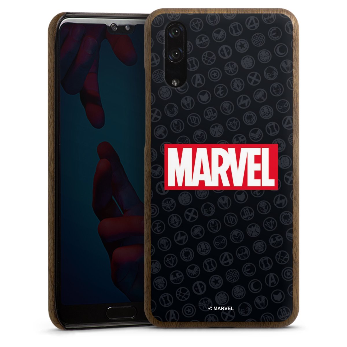 Marvel Logo Black Red 