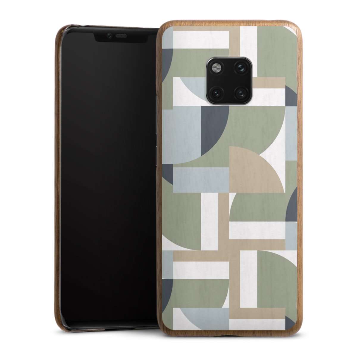 Futuristische Bauhaus Polygone Beige