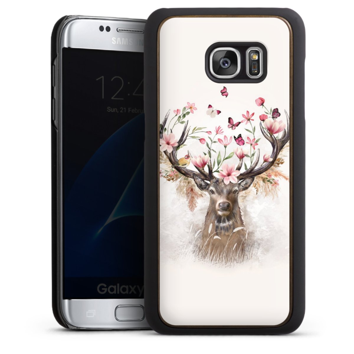 Hirsch Blumen Geweih