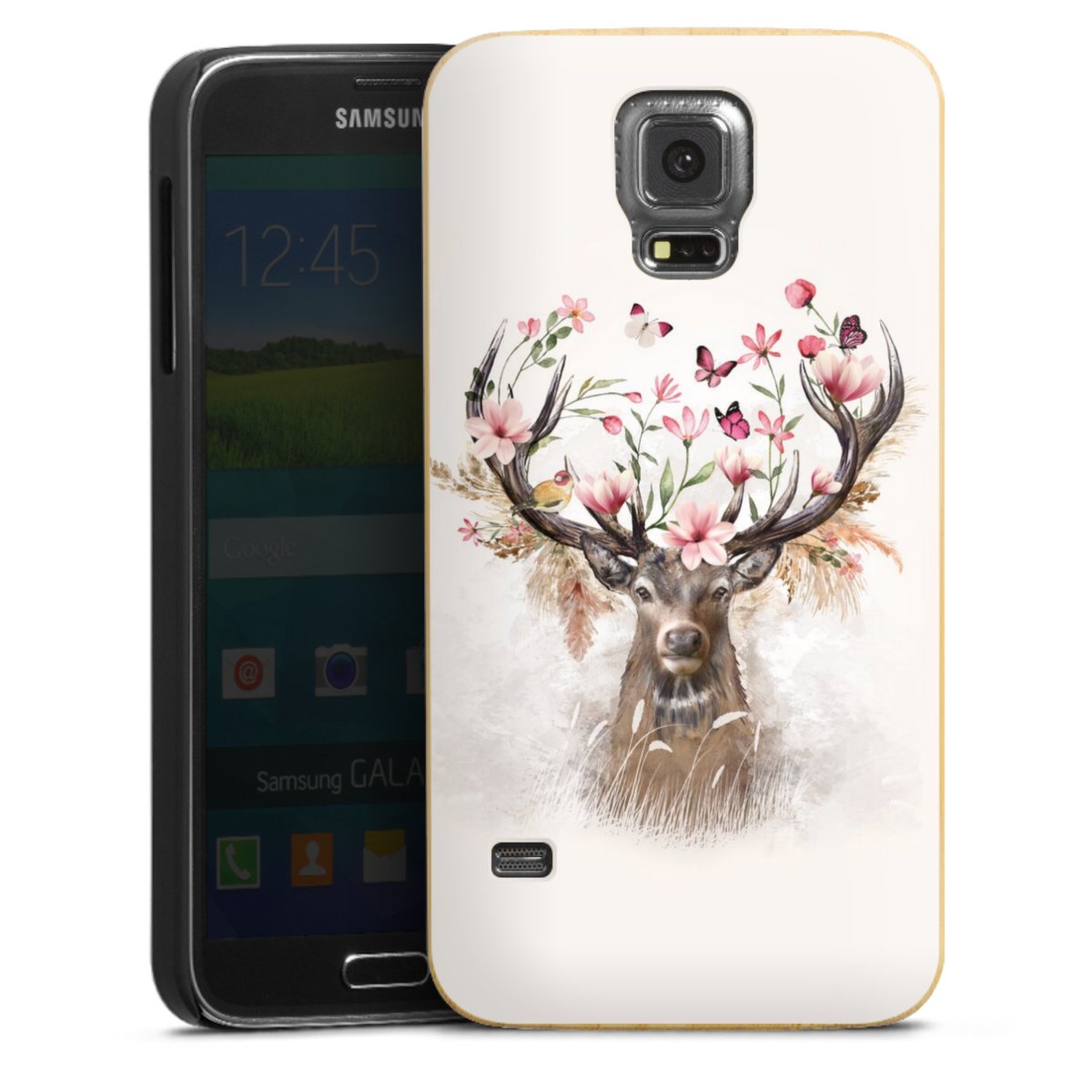 Hirsch Blumen Geweih