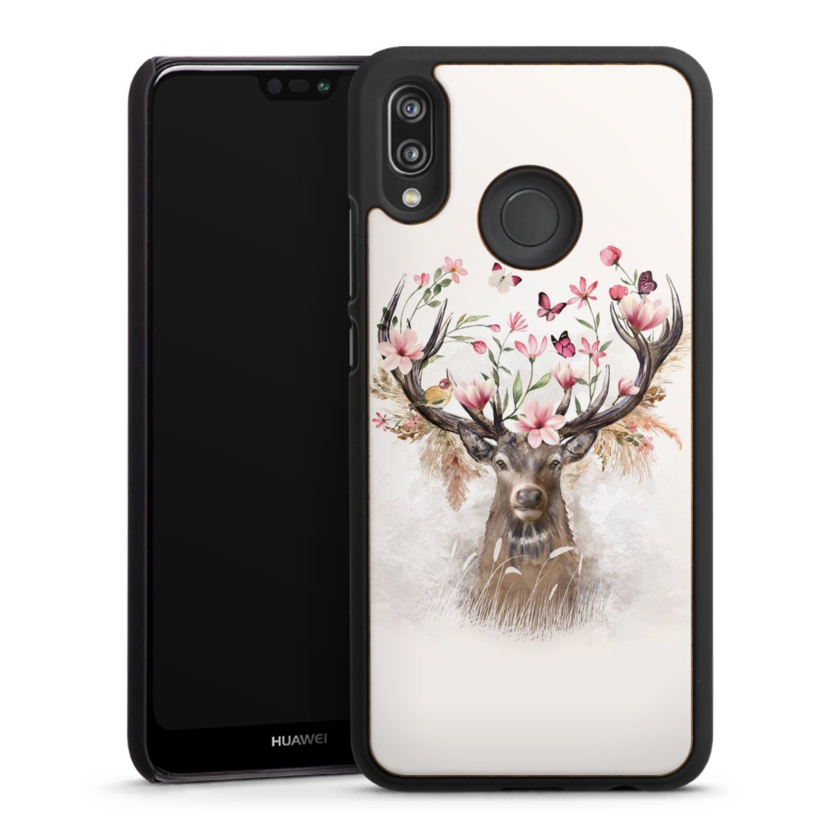 Hirsch Blumen Geweih