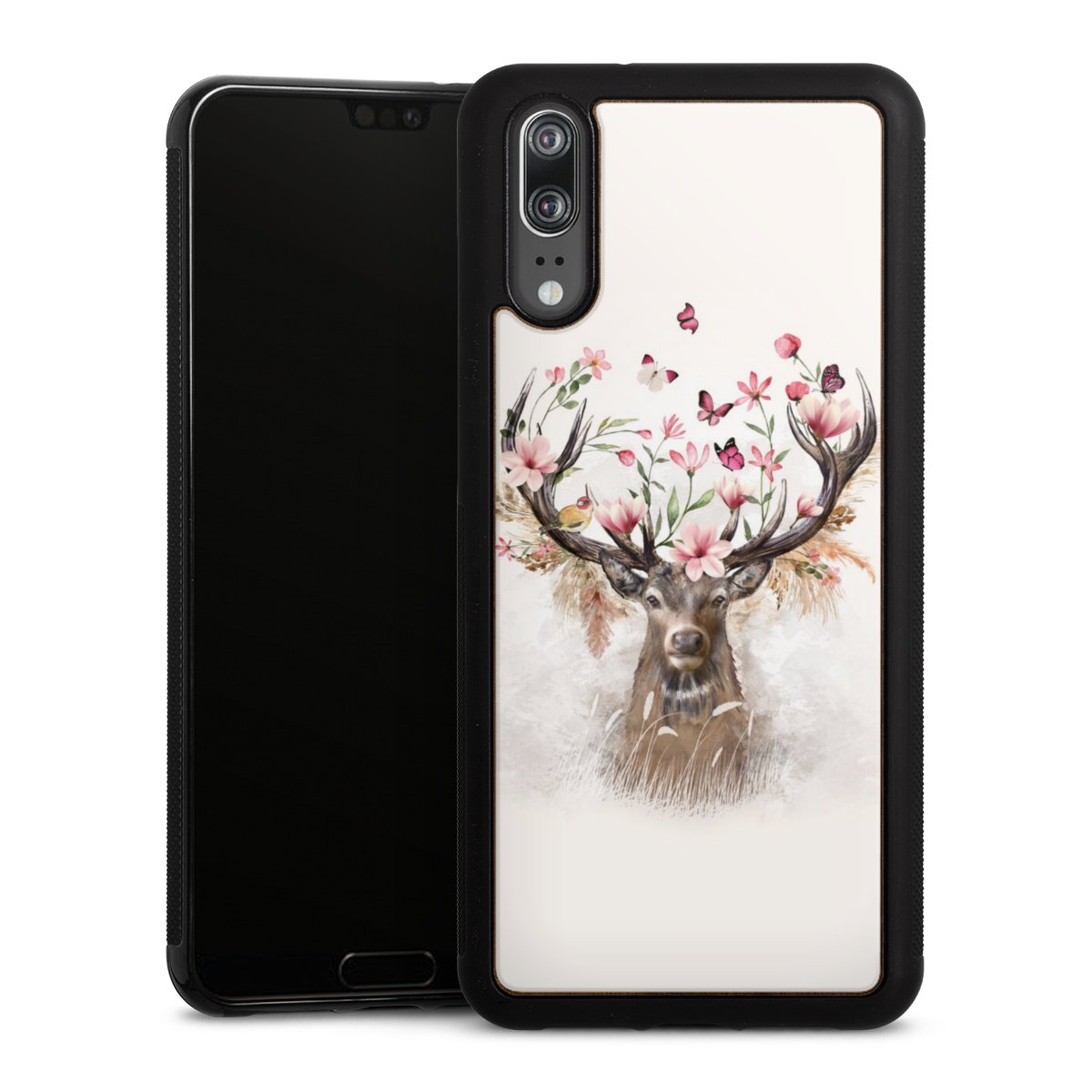 Hirsch Blumen Geweih